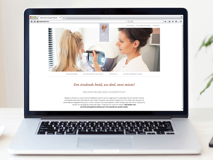 Beleza website & social media