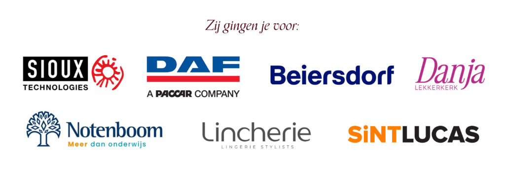 Sioux Technologies, Lincherie, SintLucas, Notenboom Businessschool, Danja Lekkerkerk, DAF Paccar Women Association, Beiersdorf